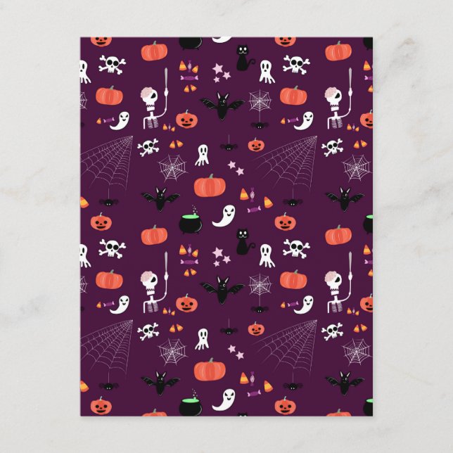 Tarjeta De Recepción Halloween (Anverso)
