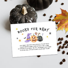 Tarjeta De Recepción Halloween Baby Shower Book