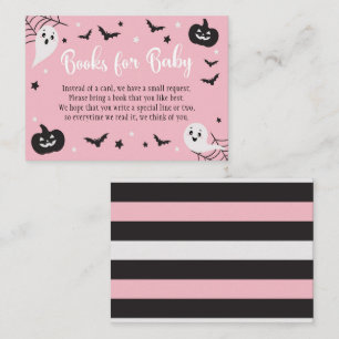 Tarjeta De Recepción Halloween Baby Shower Books for Baby Card