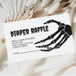 Tarjeta De Recepción Halloween Baby Shower Diaper Raffle
