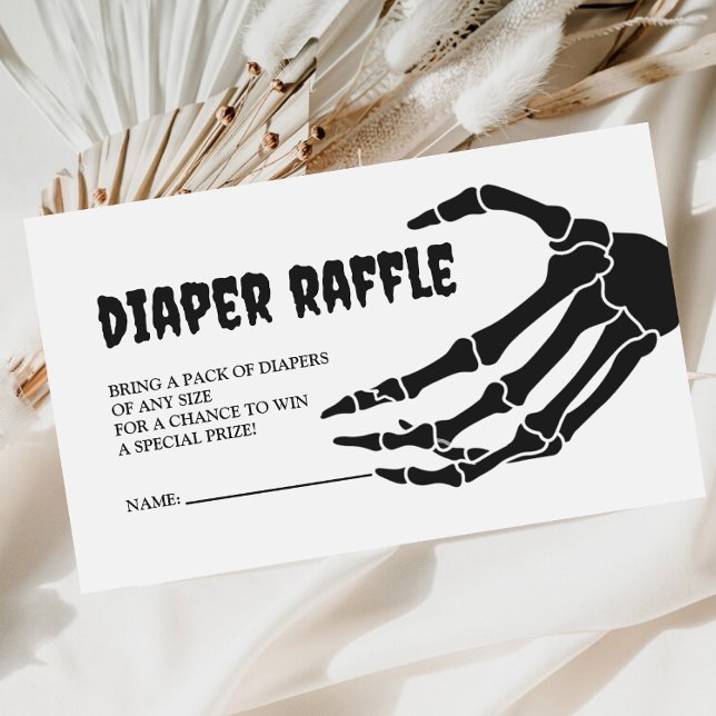Tarjeta De Recepción Halloween Baby Shower Diaper Raffle (Subido por el creador)