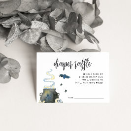 Tarjeta De Recepción Halloween Baby Shower Diaper Raffle