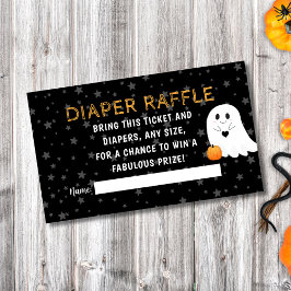 Tarjeta De Recepción Halloween Baby Shower Diaper Raffle