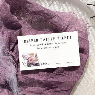 Tarjeta De Recepción Halloween Baby Shower Diaper Raffle