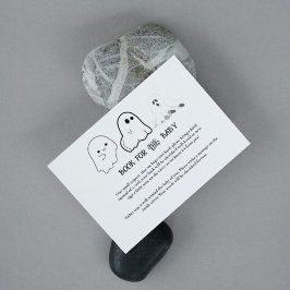 Tarjeta De Recepción Halloween Bebé libro de juegos de ducha para bebés