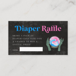 Tarjeta De Recepción Halloween Género Revelan Diaper Raffle Ticket