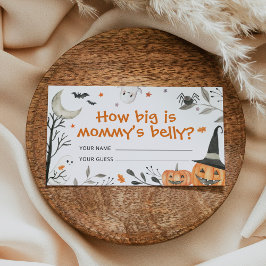 Tarjeta De Recepción Halloween lo grande que es el juego de ducha Belly