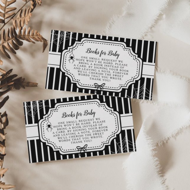 Tarjeta De Recepción Halloween Otoño Libros góticos espumosos para bebé (Subido por el creador)