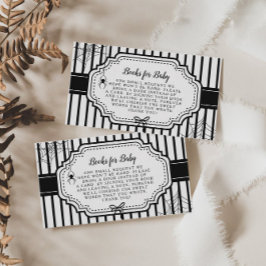 Tarjeta De Recepción Halloween Otoño Libros góticos espumosos para bebé