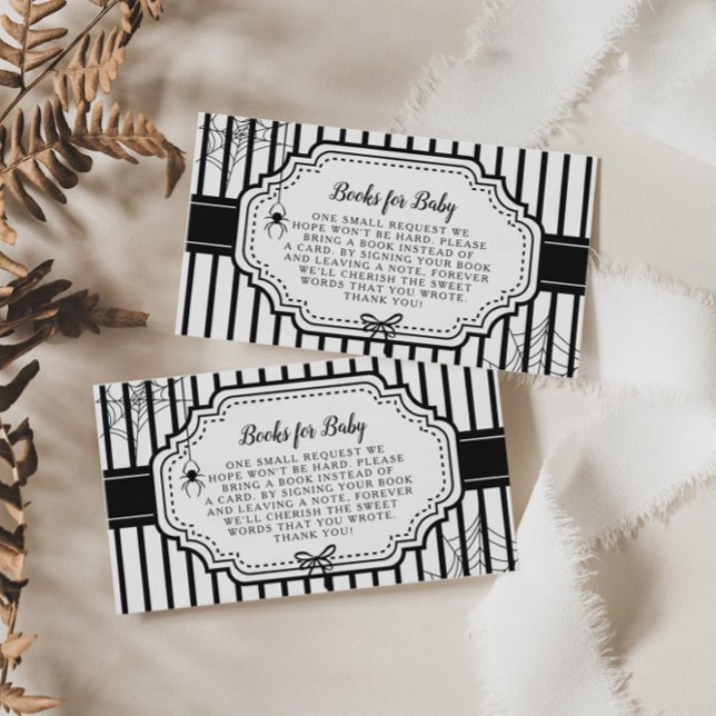 Tarjeta De Recepción Halloween Otoño Libros góticos espumosos para bebé (Subido por el creador)