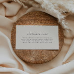 Tarjeta De Recepción HANNAH Vintage Cream Boho Simple Baby Shower<br><div class="desc">Esta vintage tarjeta de la colección Hannah es perfecta para una ducha de bebé o una ducha de efecto rociador minimalista. El diseño de color crema y gris neutro presenta una tipografía moderna sin adornos y con un estilo minimalista único.</div>