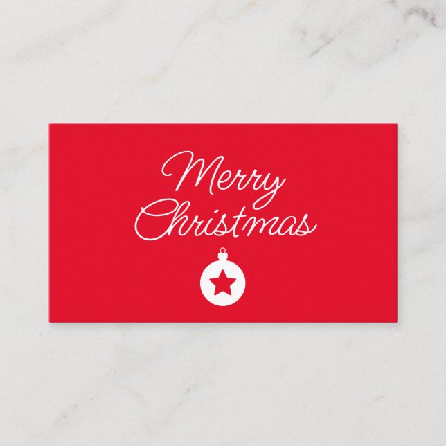 Tarjeta De Recepción Happy New Year Merry Christmas Holiday Season (Anverso)