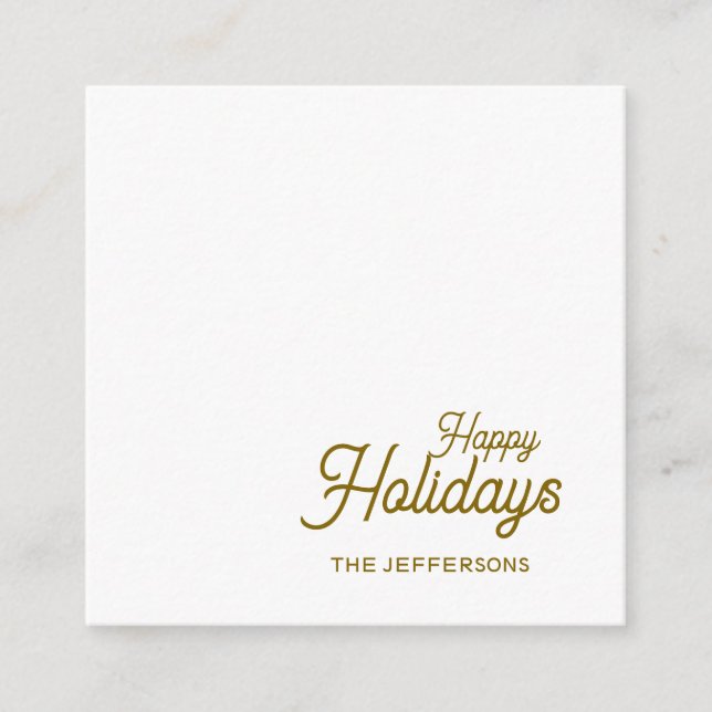 Tarjeta De Recepción Happy New Year Merry Christmas Seasonal Family (Anverso)