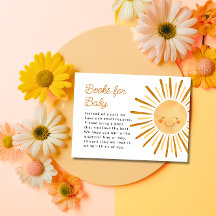 Happy Yellow Sunshine Boho Books para Baby Shower