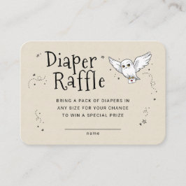 Tarjeta De Recepción Harry Potter - Hedwig | Diaper Raffle Insert