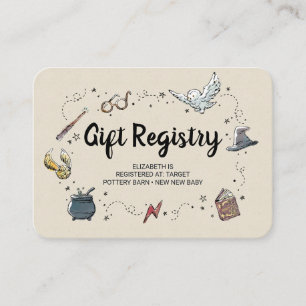 Tarjeta De Recepción Harry Potter - Inscripción en el Registro de Regal