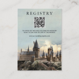 Tarjeta De Recepción Harry Potter   Registro de Bodas del Castillo de H