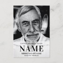 Tarjeta De Recepción Hasta que nos reunamos de nuevo moderno audaz recu