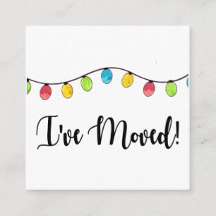 Tarjeta De Recepción He movido las luces del árbol de Navidad