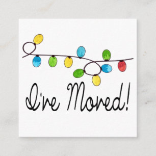 Tarjeta De Recepción He movido luces del árbol de navidad