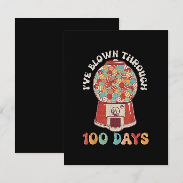 Tarjeta De Recepción He soplado 100 días (Anverso / Reverso)