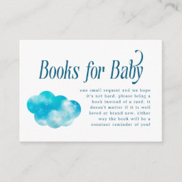Tarjeta De Recepción Heaven Sent Boy Baby Shower Book Request