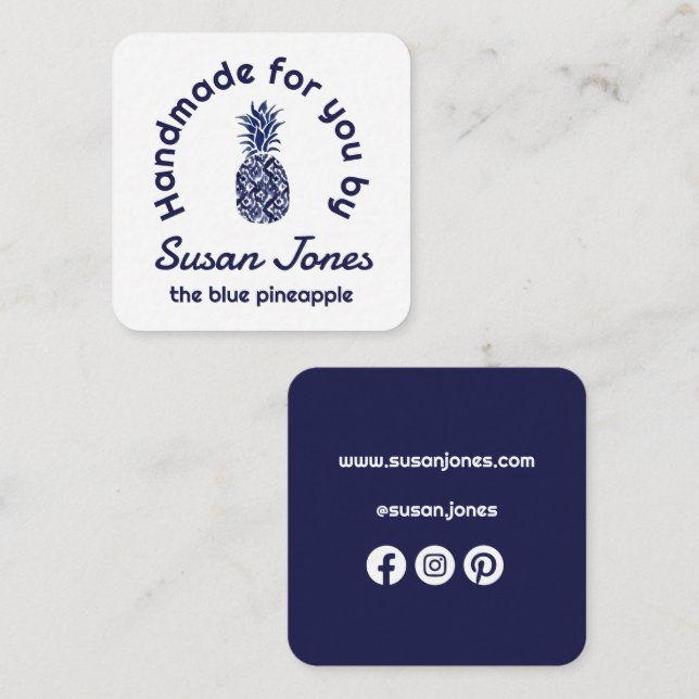 Tarjeta De Recepción hecho a mano para ti (Anverso / Reverso)