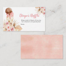 Helado Boho Diaper Raffle Baby Shower