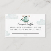 Helicopter Diaper Raffle Ticket | Juego Baby Showe