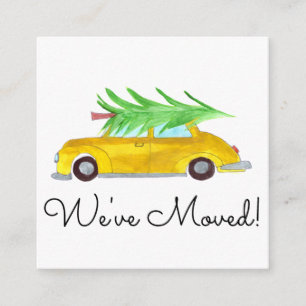 Tarjeta De Recepción Hemos movido el coche de los Navidades clásicos