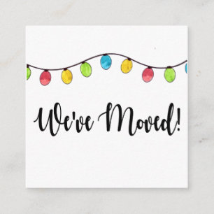 Tarjeta De Recepción Hemos movido luces del árbol de navidad