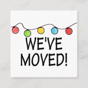 Tarjeta De Recepción Hemos movido luces del árbol de navidad