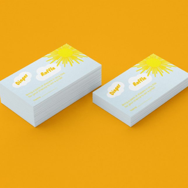 Tarjeta De Recepción Here Comes The Son Boy Baby Shower Diaper Raffle (Subido por el creador)