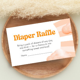 Tarjeta De Recepción Here Comes the Sun Baby Shower Diaper Raffle Enclo