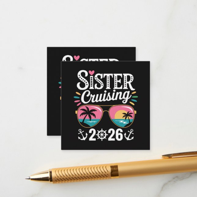 Tarjeta De Recepción Hermana Crucero 2026 (Anverso/Reverso In Situ)