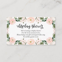 Hermosa ducha de pantalla Baby Shower color rosa