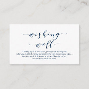 Tarjeta De Recepción Hermosa elegancia, en la Marina B, Boda deseando b