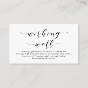 Tarjeta De Recepción Hermosa elegancia, en negro, Boda deseando bien
