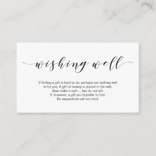 Tarjeta De Recepción Hermosa elegancia, en negro, Boda deseando bien