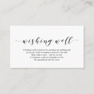 Tarjeta De Recepción Hermosa elegancia, en negro, Boda deseando bien