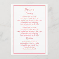 Hermosas direcciones de coral y blanco 