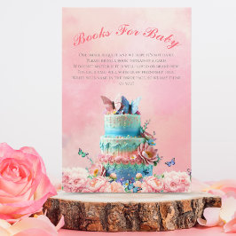 Tarjeta De Recepción Hermosas Mariposas Gemelas Libros Bebés Para Bebés