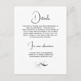 Tarjeta De Recepción Hermoso Boda de flores de primavera