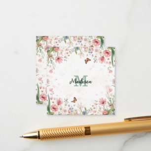 Tarjeta De Recepción Hermoso ramo de flores silvestres de primavera con