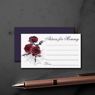 Tarjeta De Recepción Hermoso y espeluznante Asesoramiento de mami de