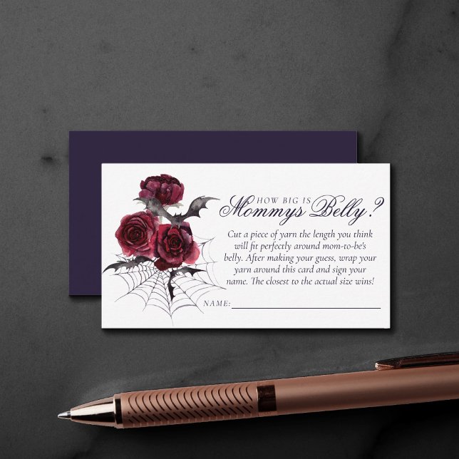Tarjeta De Recepción Hermoso y espeluznante | Belly de murciélagos flor (Subido por el creador)