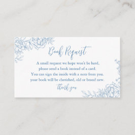 Tarjeta De Recepción HERRAMIENTAS FRANCESAS Blue Baby Book Request Inse