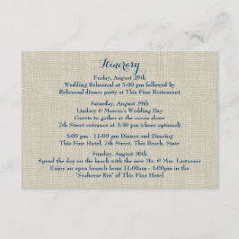 Tarjeta De Recepción Hidrangea Azul Estelar Boda Intinerar