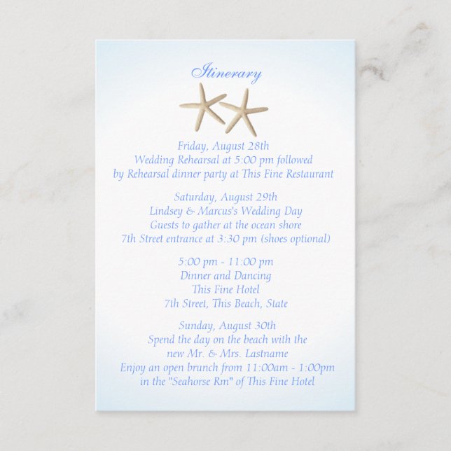 Tarjeta De Recepción Hidrangea azul marino Boda Intinere (Anverso)