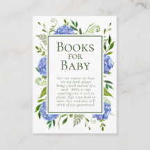 Hidrangeas Azules Boys Baby Shower Books para el b